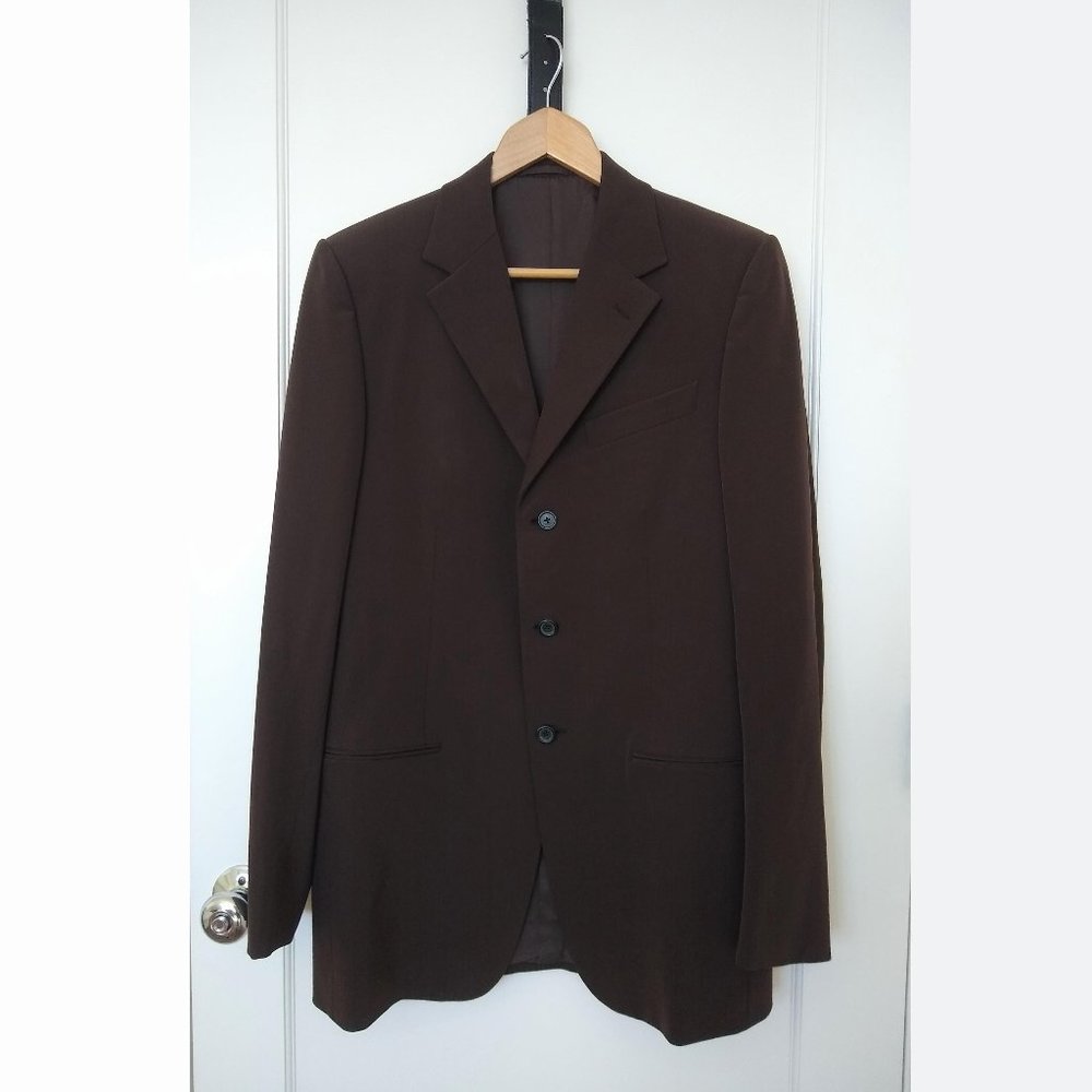 Prada Dark Brown Suit Jacket (48 Regular)